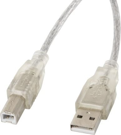 Cablu USB Lanberg USB-A - 3 m transparent (CA-USBA-12CC-0030-TR)