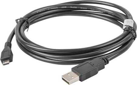 Cablu de date Lanberg, USB 2.0 micro, 1m, Negru