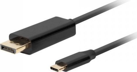 Lanberg USB-C - Cablu USB DisplayPort 1 m negru (CA-CMDP-10CU-0010-BK)