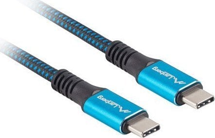 Cablu USB Lanberg USB-C - USB-C 1,2 m Negru-albastru (CA-CMCM-45CU-0012-BK)