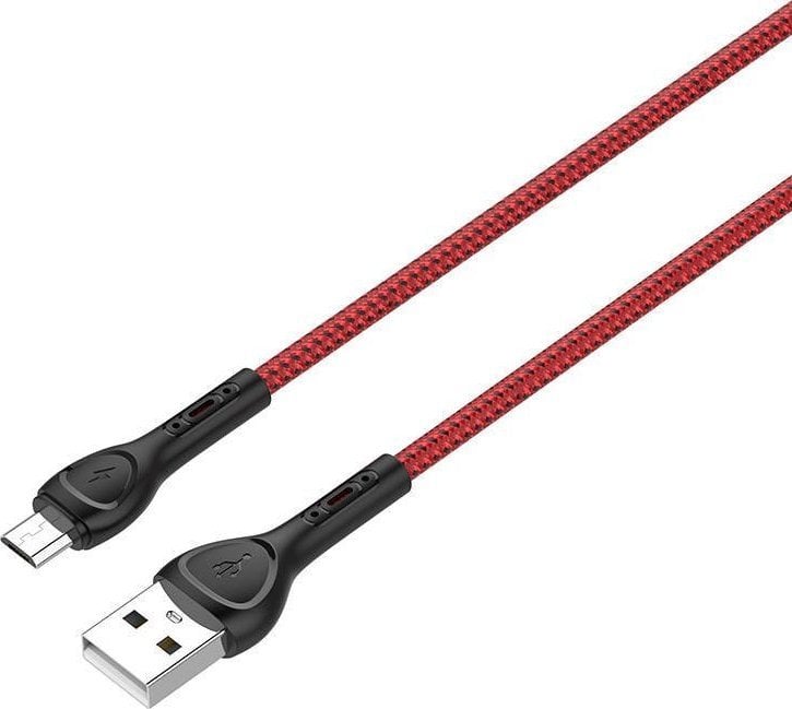 Cablu USB LDNIO USB - Cablu micro USB LDNIO LS482 2m (rosu)