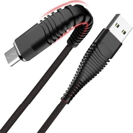 Cablu USB Libox USB-A la microUSB 1 m Negru (LB0152)