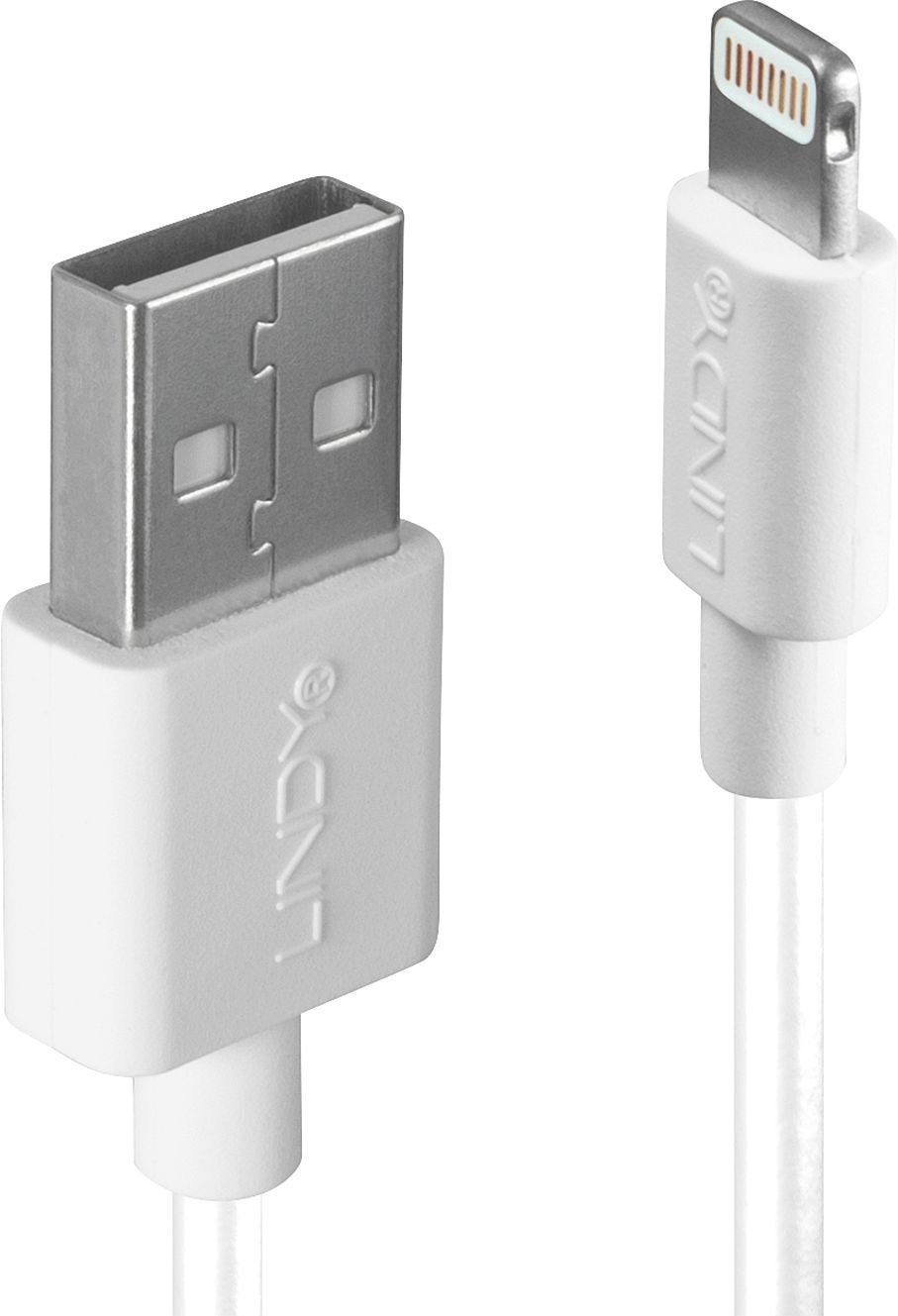 Accesoriu pentru imprimanta lindy USB A -&gt; fulger, alb, 1m (31326)