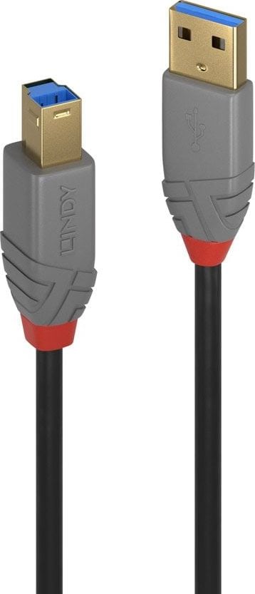36740 Lindy Tip cablu USB 3.0 A-B Linia Anthra - 0,5m