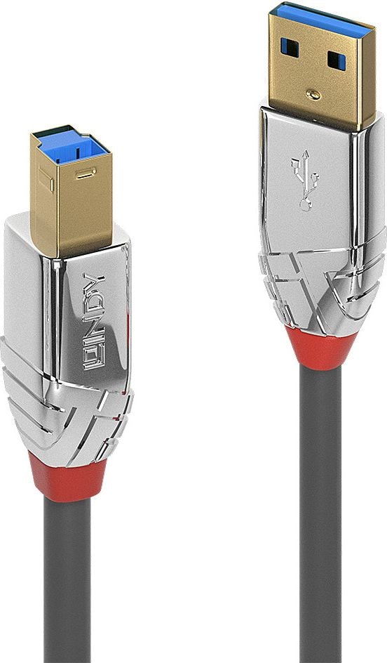 Cablu Lindy LY-36663, USB 3.0 - USB-B, 3m, Gray