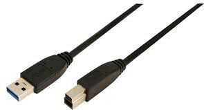 Kabel USB LogiLink USB-A - 3 m Czarny (CU0025)