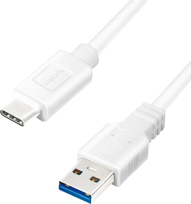 LogiLink USB-A - USB-C cablu USB 1 m alb (CU0174)
