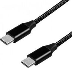 USB 2.0 Logilink Cu0154 USB c - USB-c, M / m, negru, 1m