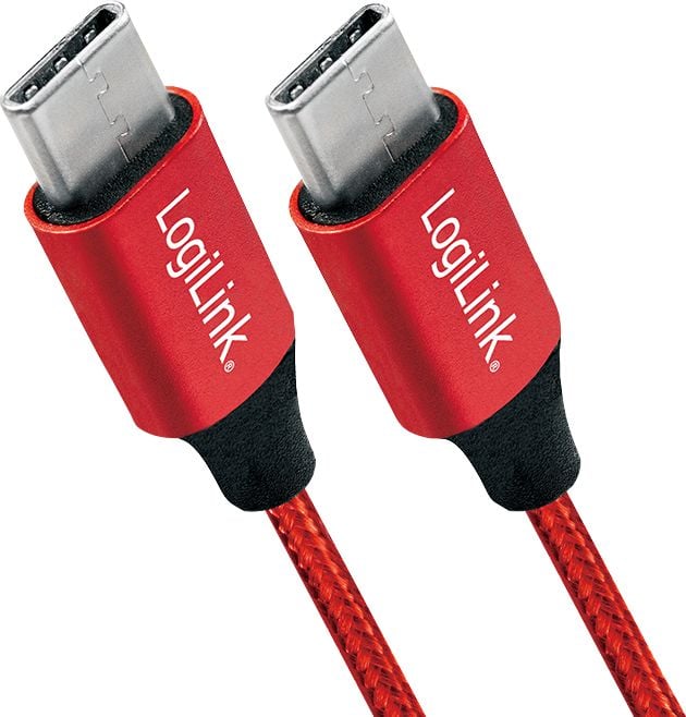 LogiLink USB-C - cablu USB-C 0,3 m roșu (CU0155)