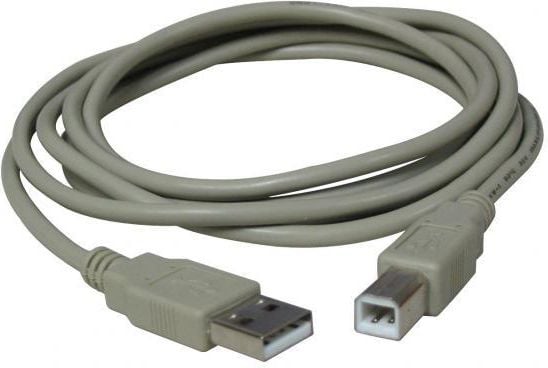 Kabel USB Logo USB-A - 5 m Szary (15853)