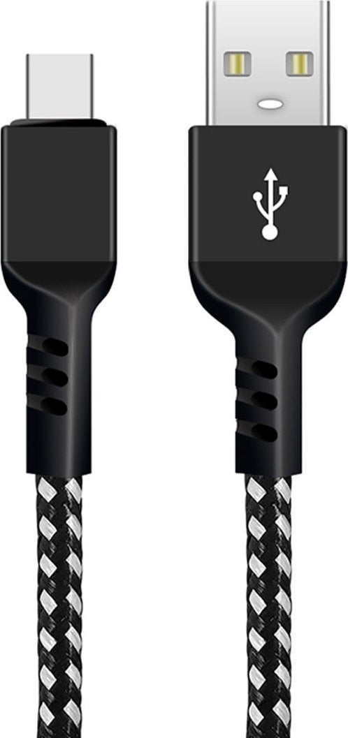 Cablu USB Maclean USB-A - USB-C 2 m Negru (MCE482)