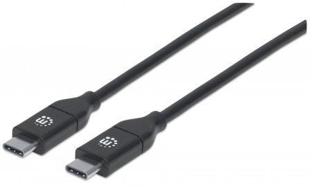 Cablu USB Manhattan USB-C - 2 m negru (355247)
