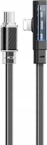 Kabel USB Mcdodo Kabel USB-C do Lightning Mcdodo CA-3440 90 stopni 1.2m z LED (czarny)