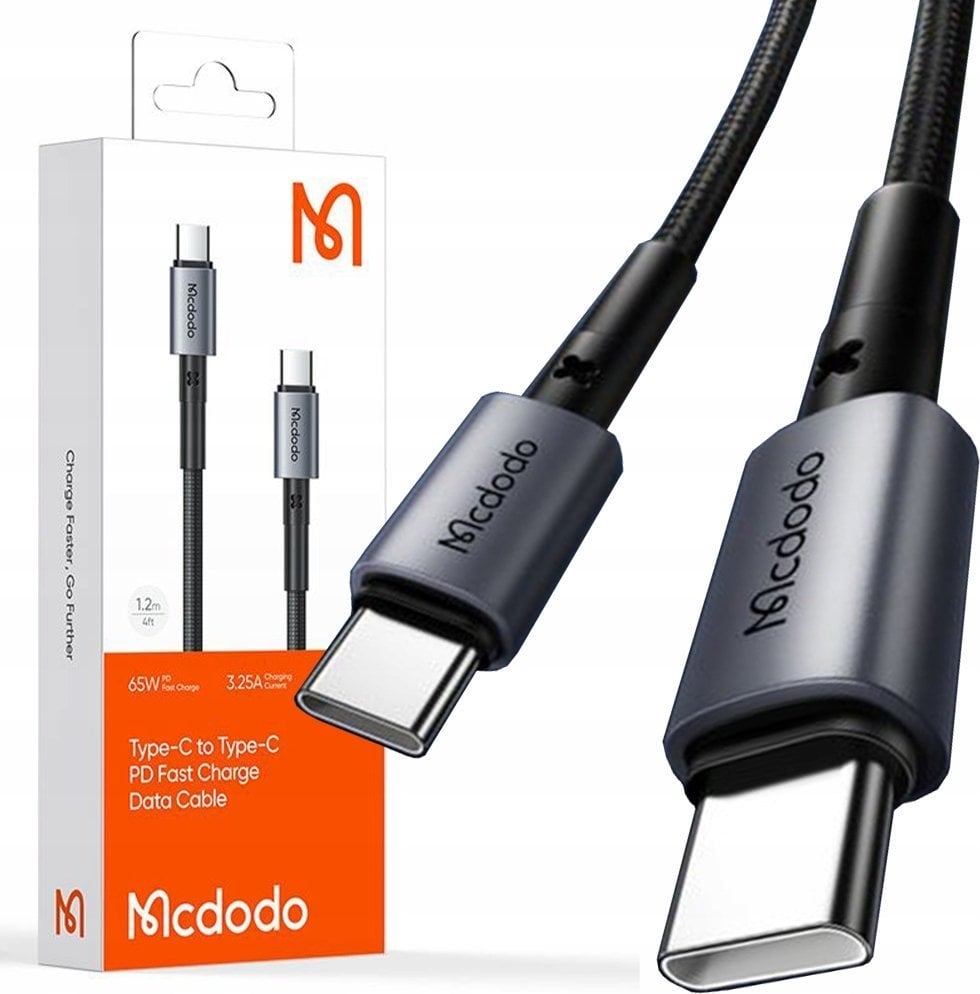 Kabel USB Mcdodo MCDODO, KABEL PRISM USB-C, SZYBKI, MOCNY, 65W PD, 1.5M