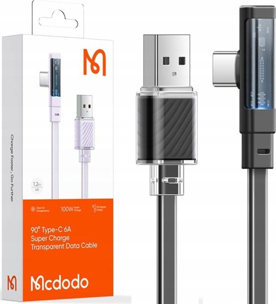 Kabel USB Mcdodo USB-C - USB-A 1.8 m Czarny (CA-3423)