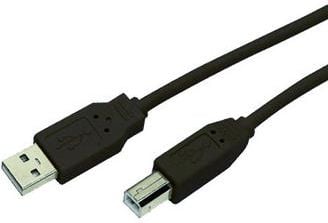 Cablu USB MediaRange USB-A - USB-B 1,8 m negru (MRCS101)