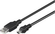 Cablu USB MicroConnect USB-A - miniUSB 5 m Negru (USBAMB55)