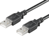 USB MicroConnect USB-A - Cablu USB-A 1m negru (USBAA1B)