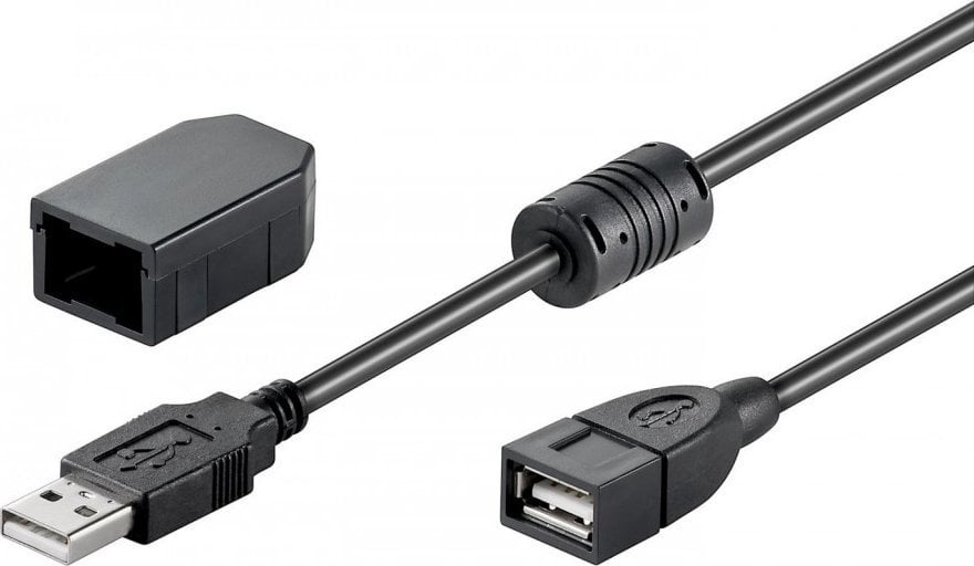 USB MicroConnect USB-A - Cablu USB-A 2m negru (USBAA2WF)