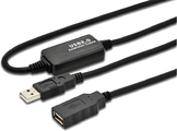 Cablu USB MicroConnect USB-A activ 5m negru (USB2.0AAF05A)