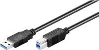 USB MicroConnect USB-A - Cablu USB-B 5m negru (USB3.0AB5B)