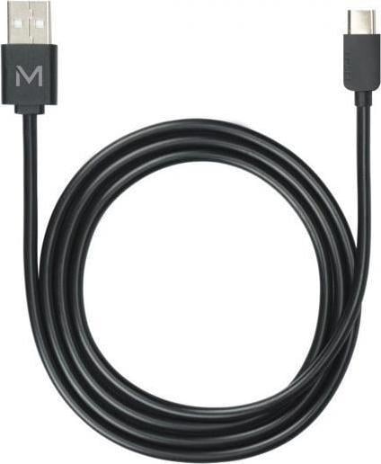 Cablu USB-A - USB-C Mobilis 1 m negru (001278)