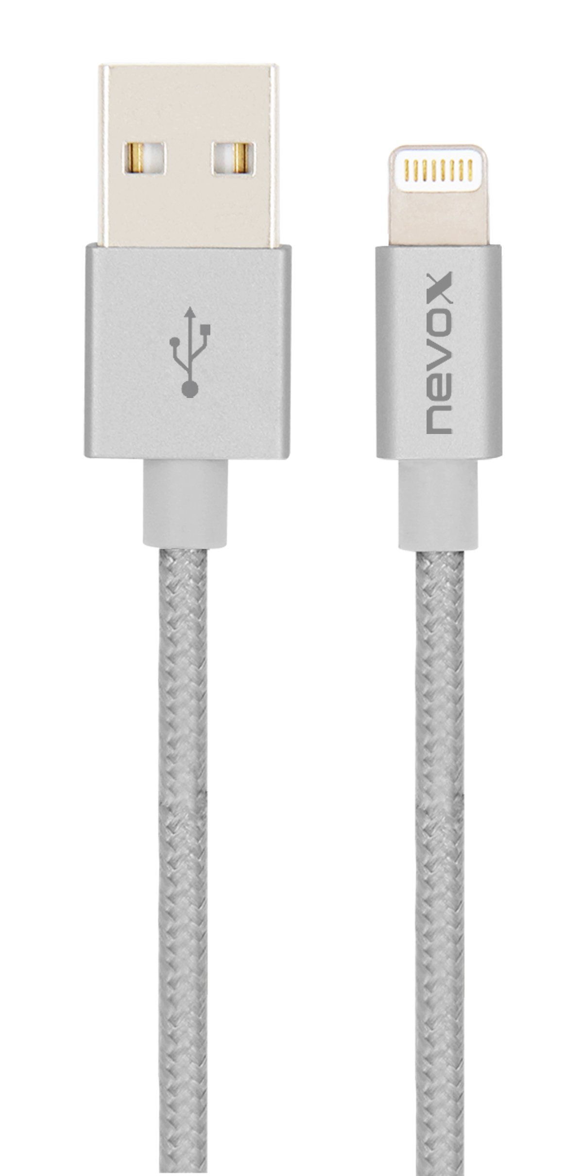 Kabel USB Nevox USB-A - Lightning 2 m Srebrny (JAB-4283127)