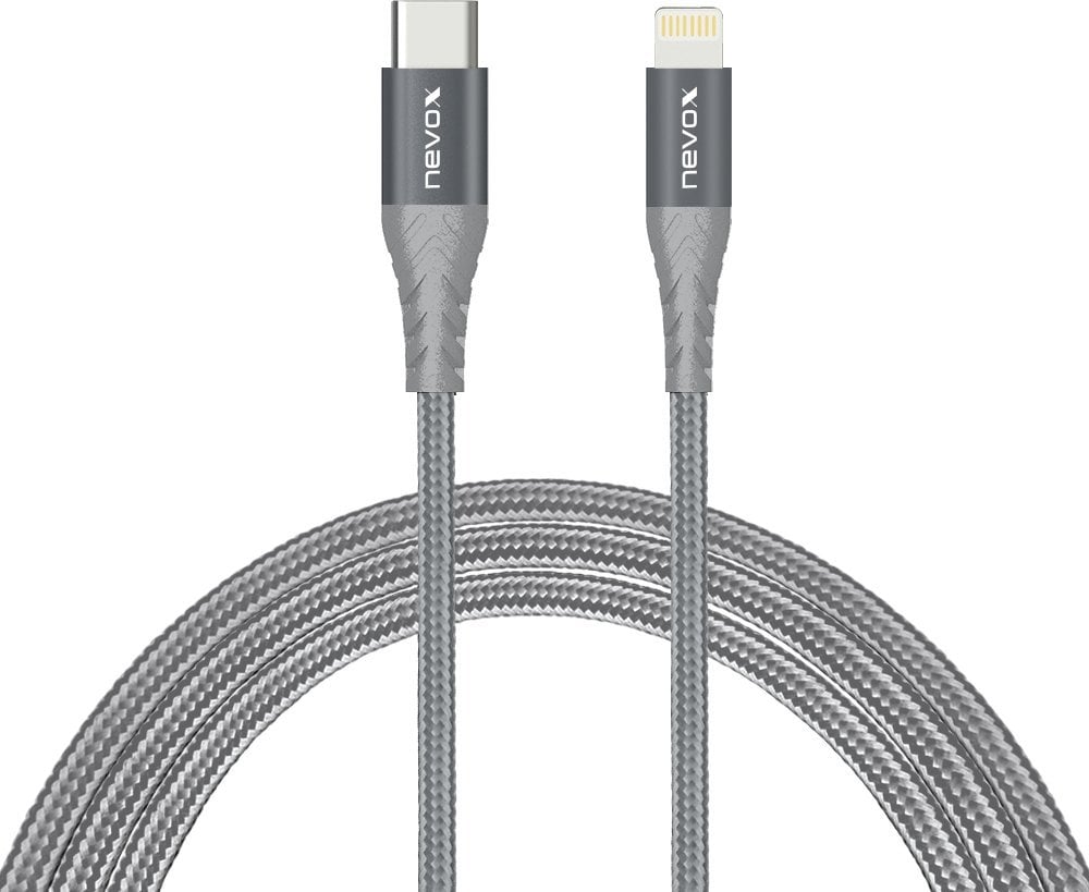 Kabel USB Nevox USB-C - Lightning 2 m Szary (1886)