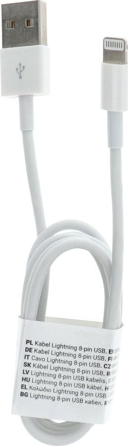Cablu USB Partner Tele.com Cablu USB pentru iPhone Lightning 8-pini 1 metru alb C601
