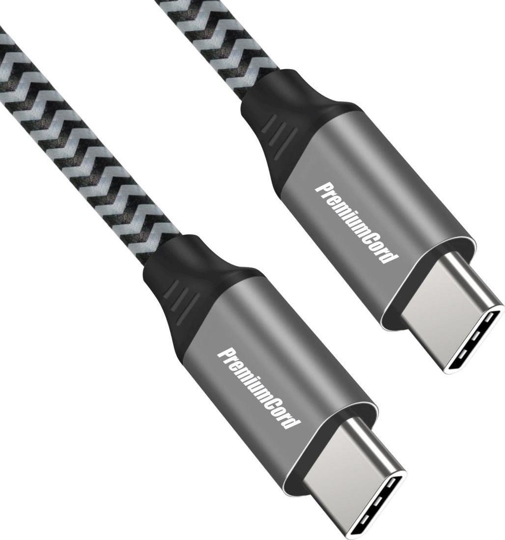 PremiumCord USB-C - cablu USB-C 1 m negru-gri (ku31cw1)