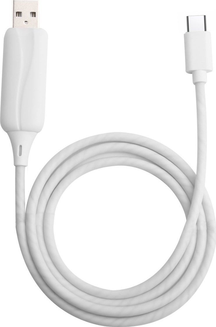 Cablu USB Q-BIT USB-A - microUSB 0,9 m Alb (231036)