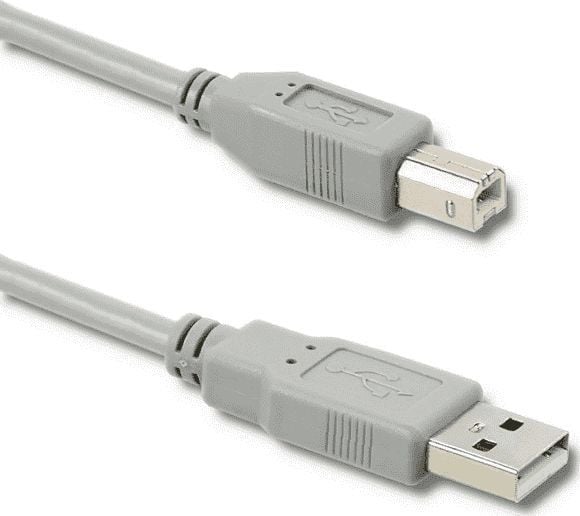 Cablu USB Qoltec USB-A - USB-B 0,5 m Gri (50394)