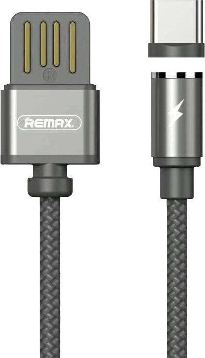Kabel USB Remax USB-A - USB-C 1 m Szary (31128-uniw)