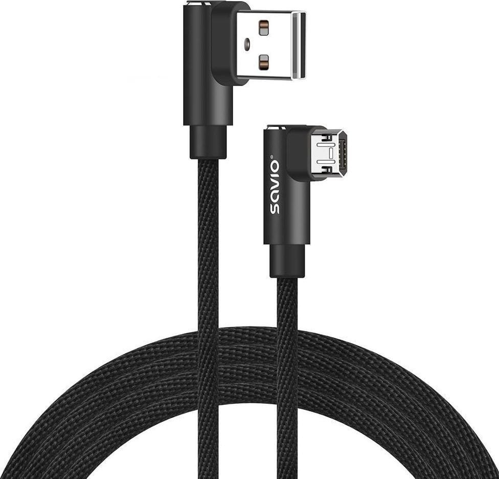 Savio USB-A - cablu microUSB 2 m Negru (1_815990)