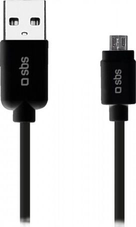 Kabel USB SBS Mobile USB-A - microUSB 1 m Czarny (LTHL200)