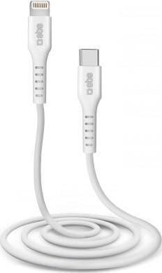 Kabel USB SBS Mobile USB-C - Lightning 1 m Biały (JAB-6468840)