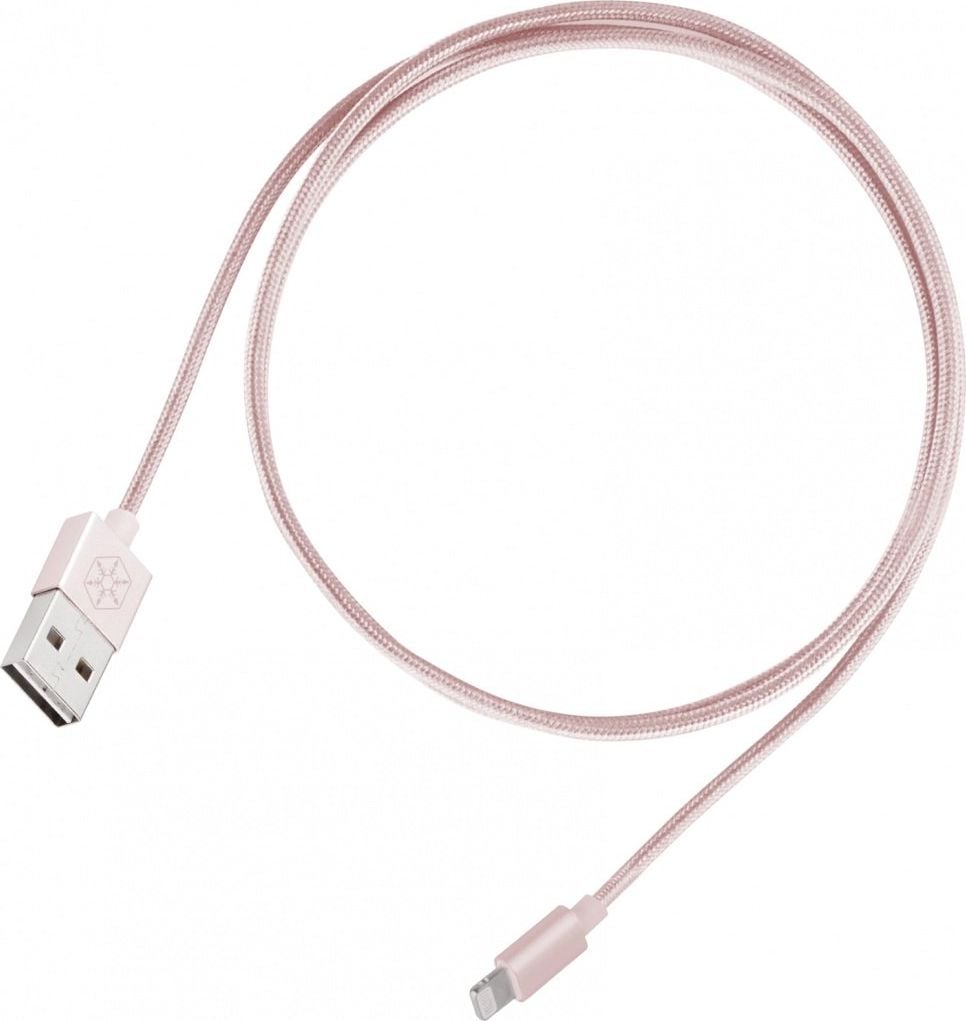 SilverStone USB-A - Cablu USB Lightning 1 m roz (52017)