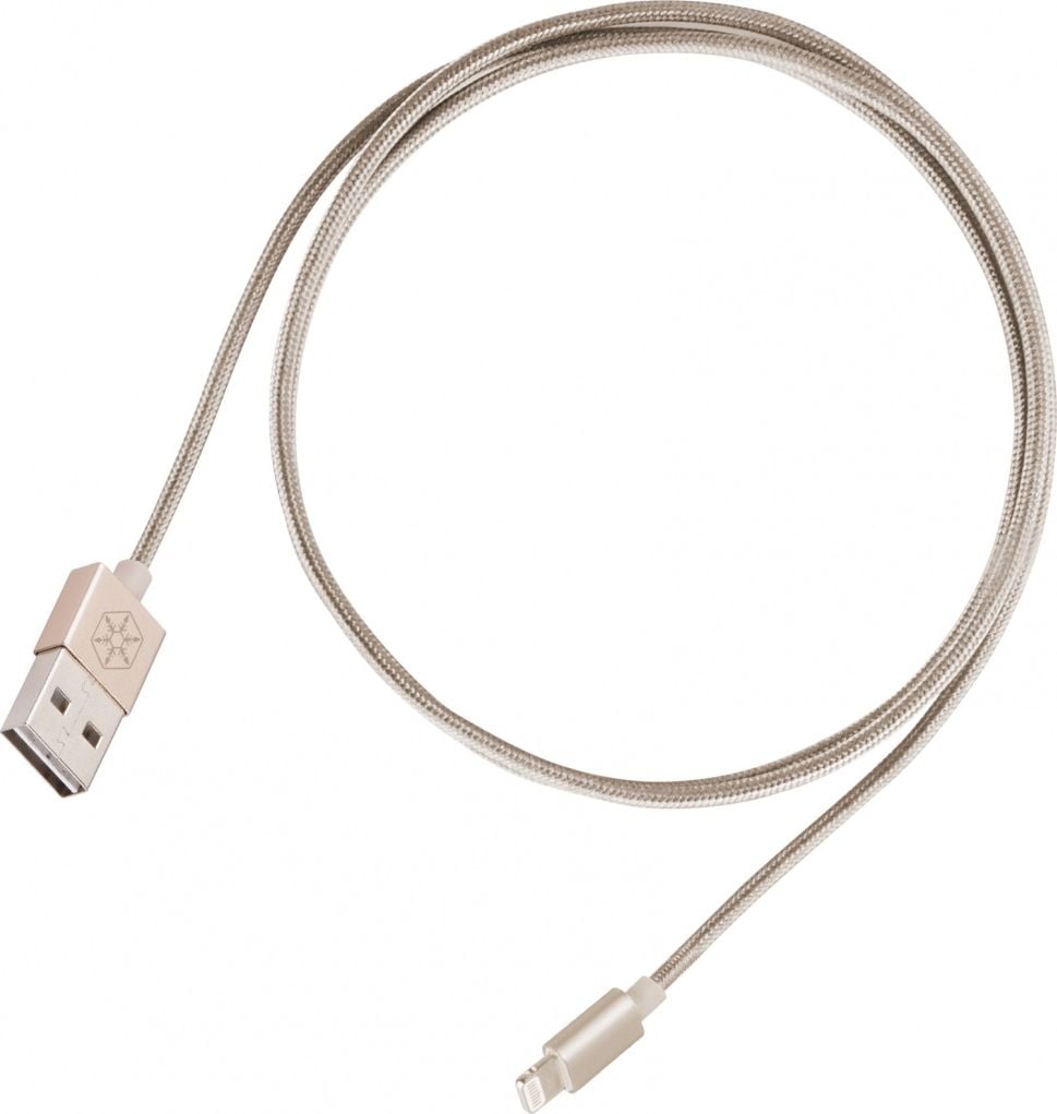 SilverStone USB-A - Cablu USB Lightning 1 m auriu (52016)