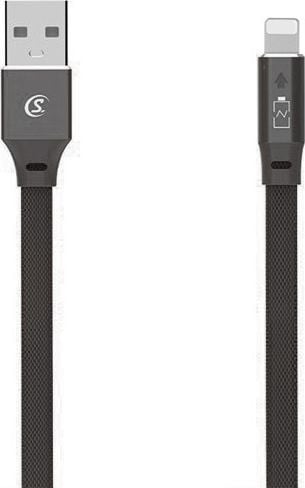 Cablu USB Somostel USB-A la Lightning 1 m Negru (28315)