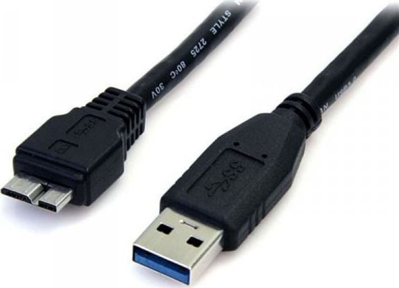 Cablu USB StarTech USB-A - micro-B 1 m negru (USB3AUB50CMB)