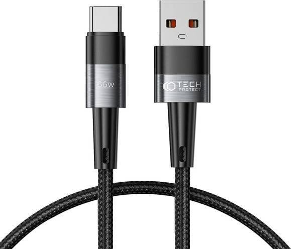 Kabel USB Tech-Protect Kabel Tech-protect Ultraboost USB-A/USB-C 66W 6A 100cm Grey