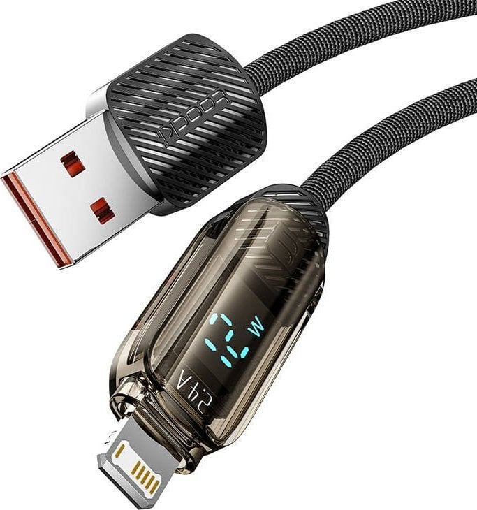 Kabel USB Toocki Kabel USB do Lightning Toocki, 1m, 12W (czarny)