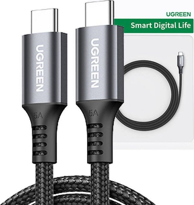 Cablu USB Ugreen încărcare rapidă USB-C până la USB-C UGREEN 15961 3m (Negru)