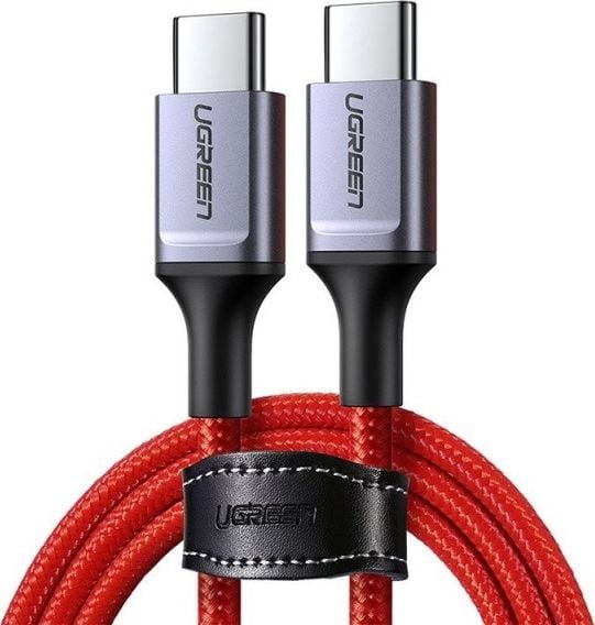 Kabel USB Ugreen USB-C - USB-C 1 m Czerwony (60186)