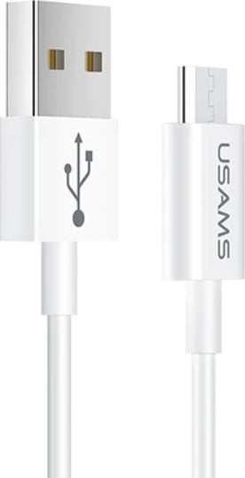 USAMS U23 Micro 2A cablu USB de încărcare rapidă 1m alb SJ284USB01 / alb (US-SJ284)