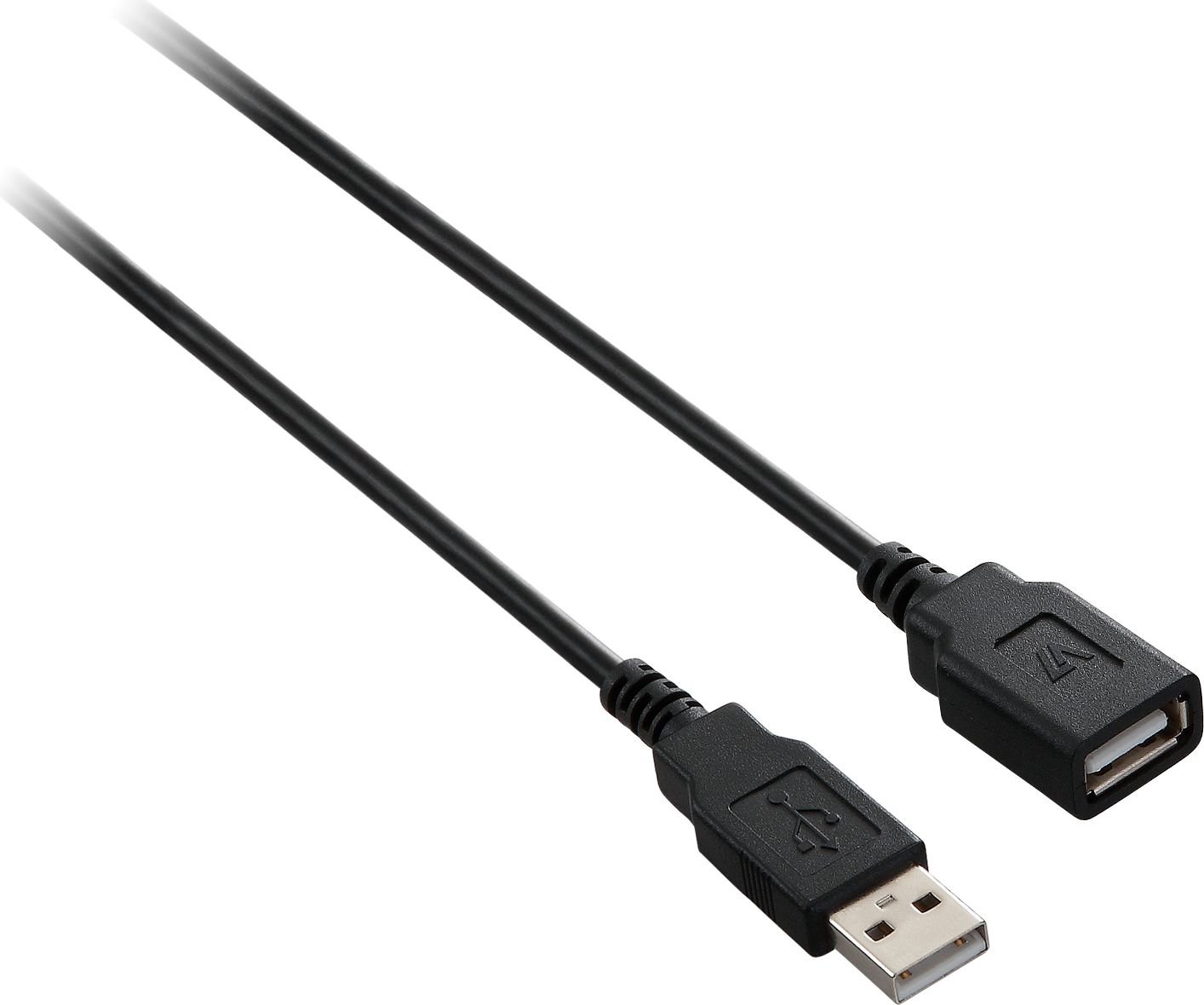 Cablu USB V7 USB-A - USB-A 3m negru (V7E2USB2EXT-03M)