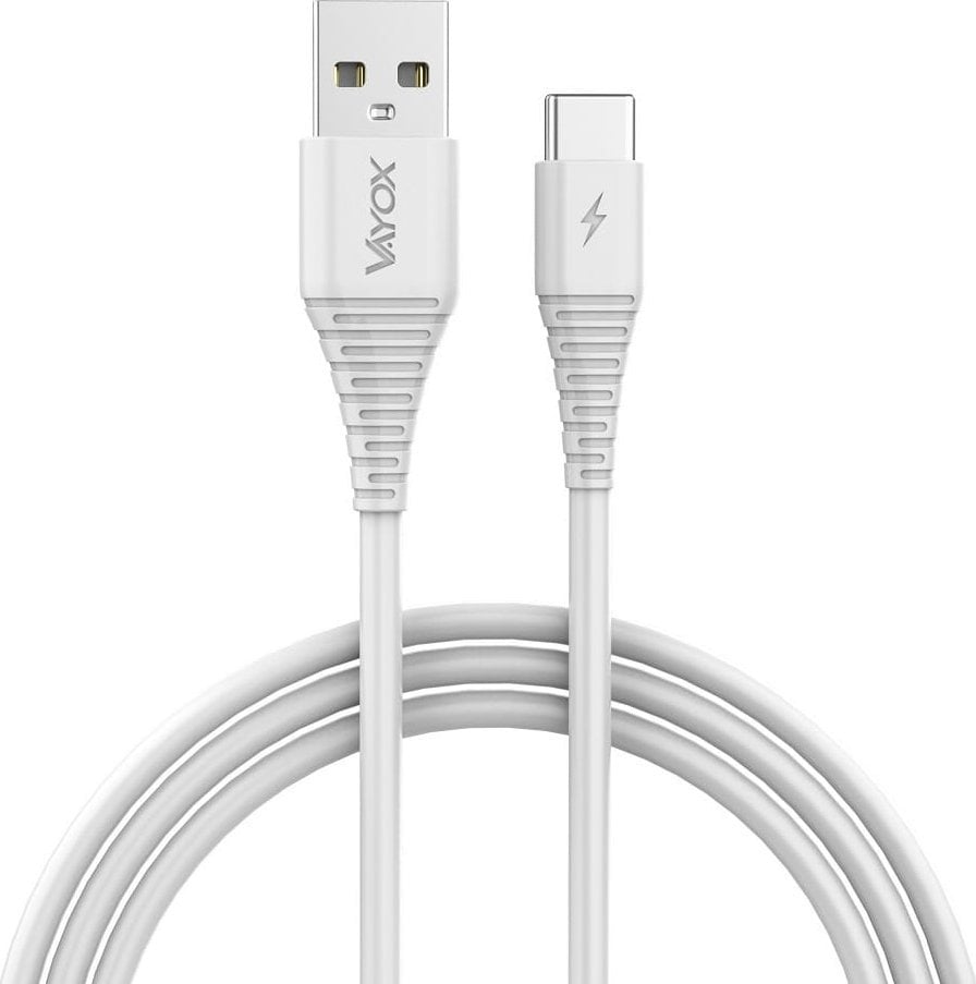 Cablu USB Vayox USB-A - USB-C 1 m alb (BX11031)