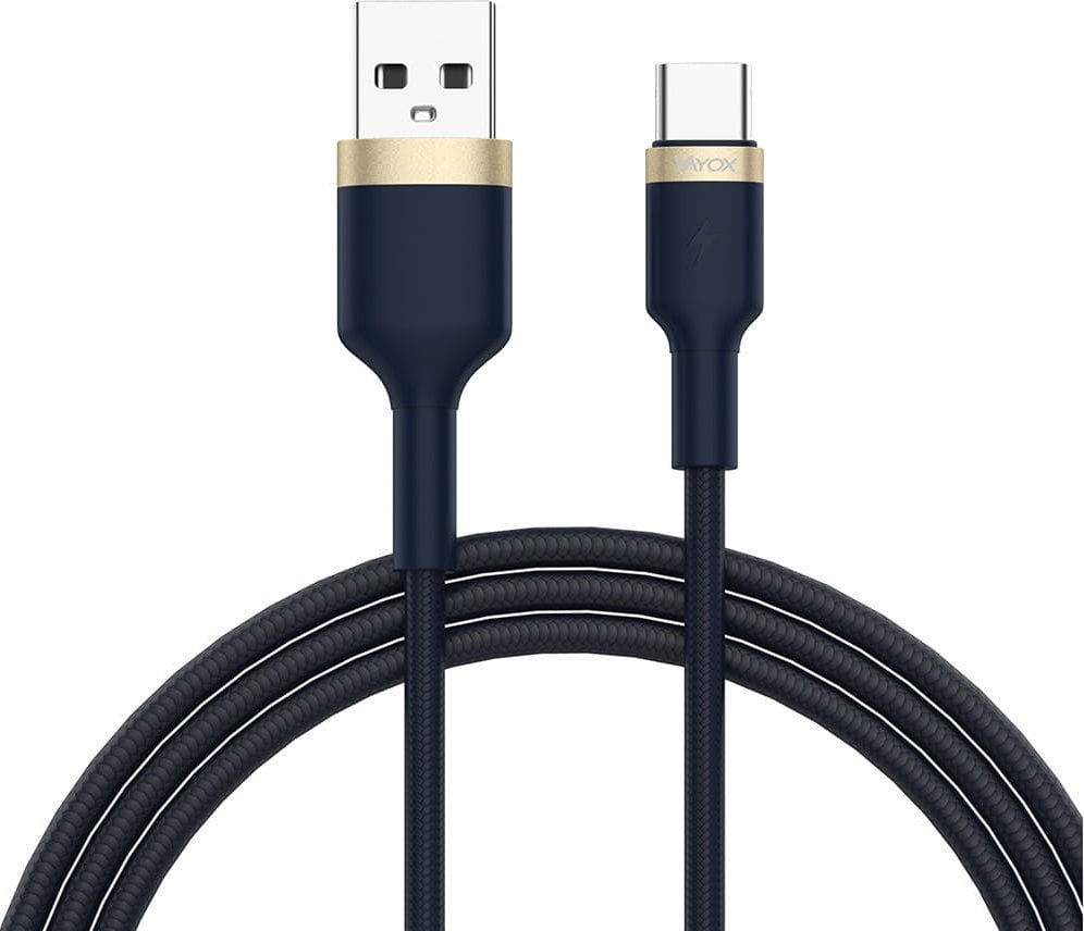 Cablu USB Vayox USB-A - USB-C 1 m Navy (BX11035)