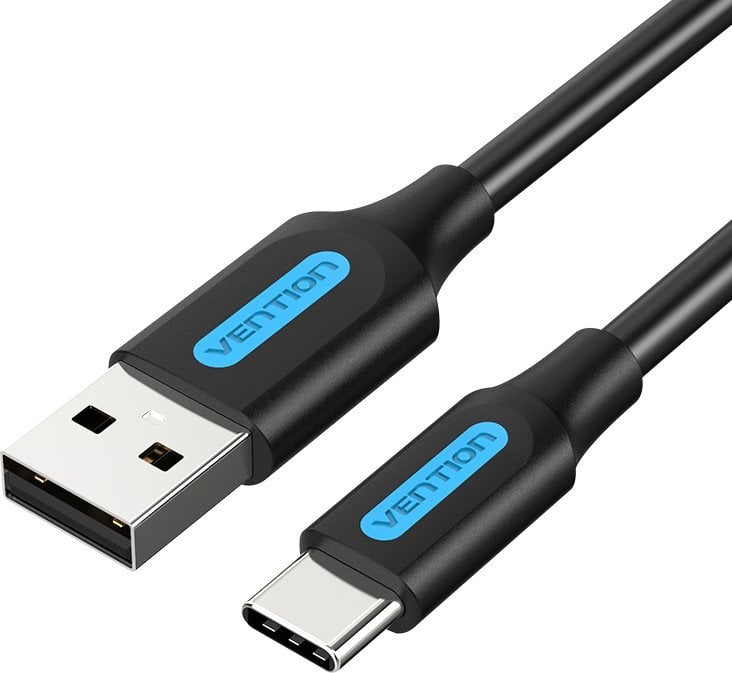 Kabel USB Vention Kabel ładowania USB-A 2.0 do USB-C Vention COKBC, 0,25m (czarny)