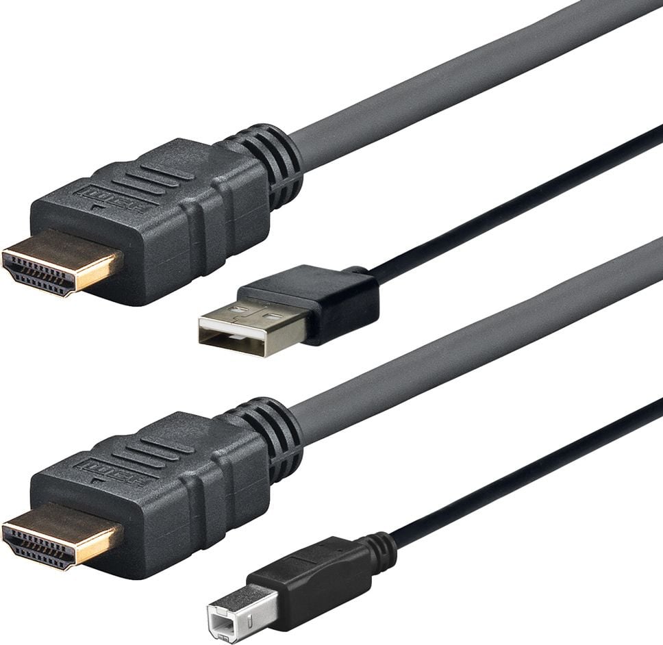 Kabel VivoLink USB-A + HDMI - micro-B + HDMI 3 m Czarny (PROHDMIUSBAB3)